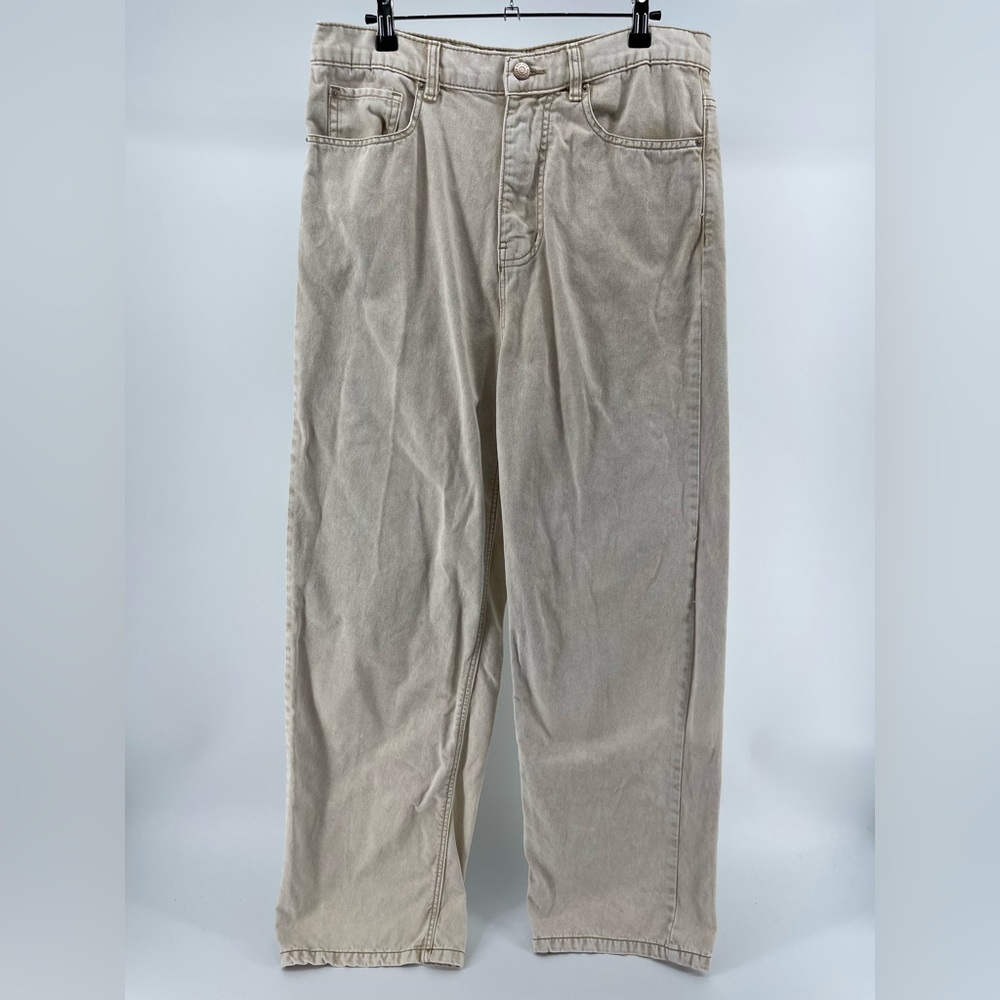 BDG Baggy Oversized Wide Leg 100% Cotton Jeans in Sand/Tan, 32” Waist